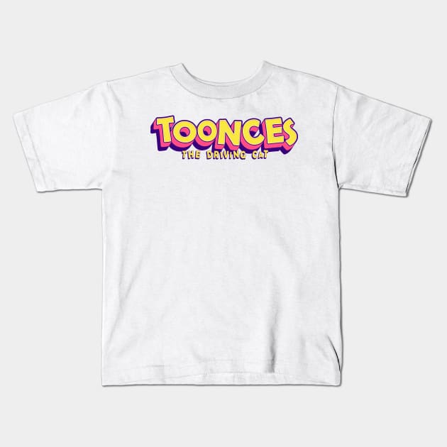 Toonces the Driving Cat Kids T-Shirt by djwalesfood